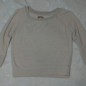 Mudd Cream Cropped Sweatshirt